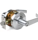 Tell Cortland Storeroom Lever Lockset Satin Chrome Grade One Side Key LC2686 Open. Price: $49.99.
