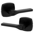 Kwikset Tripoli Matte Black Exterior Keyed Entry Door Smartkey Handle 97402-926 Open. Price: $22.99.