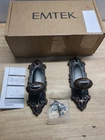 Emtek 8053US10B Victoria Sideplate Dummy Set Oil Rubbed Bronze, 7-3/4" Height Open. Price: $201.60.