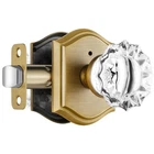 Clctk Glass Door Knobs Interior, Vintage Style Privacy, Antique Brass. Price: $56.32.