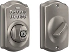 Schlage BE365 619 Camelot Keypad Entry With Flex-lock Satin Nickel Open. Price: $64.00.