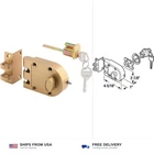 Prime-line U 9970 Deadlock Jimmy-resistant Single Cylinder Diecast Metal Lock... New. Price: $50.97.