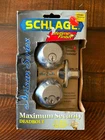 Schlage Deadbolt Locks Double Sided Keyed Satin Nickel B362N V 4 New. Price: $29.99.