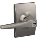 Schlage F51A Eller Century Trim Lever Lock Keyed Entry Satin Nickel New Open. Price: $48.70.