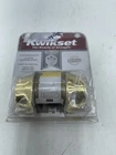 Kwikset 665 Double Cylinder Deadbolt Polished Brass Finish Open. Price: $15.00.