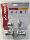 Kwikset Satin Nickel Keyed Entry Door Knob & Deadbolt Combo Pack Microban, New. Price: $19.99.