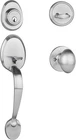 Dynasty Hardware COL-HER-100-15R Colorado Front Door Handleset, Satin Nickel Open. Price: $29.99.