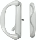 Non-keyed White Sliding Patio Door Handle Set, 6-5/8", Fits 4-15/16" Holes New. Price: $115.99.