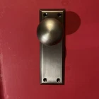 Nostalgic Warehouse New York Plate & Door Knob Single Dummy Antique Pewter Open. Price: $42.50.