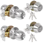 Rafeciee Exterior Door Lock Set, Single Cylinder Deadbolt And Knob New. Price: $64.52.