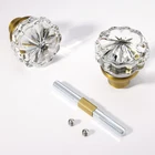 Toptotoo Vintage Crystal Glass Door Knobs Old Style Replacement Antique Brass New. Price: $26.98.