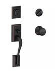 Schlage F60 V 716 Addison Front Entry Handleset W/georgian Knob Aged Bronze New. Price: $73.99.