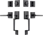 Matte Black Double Handleset With Lever - Dummy Lock For Doors New. Price: $74.99.