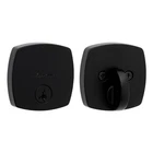 Kwikset Midtown Matte Black Single Cylinder Deadbolt Soft Modern Rose Smartkey New. Price: $16.99.