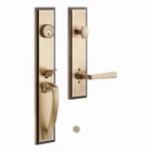 Signature Hardware 479117 Aurick Right Handed Solid Brass Keyed Entry Door Lever Open. Price: $55.00.
