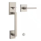 Kwikset 815SCEXHFLSQT-11P Passage Handleset San Clemente Halifax Satin Nickel New. Price: $79.95.