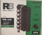 Reliabilt Baron Matte Black Passage Door Knob Interior Universal 5-PACK New. Price: $15.00.