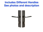 Emtek 8442 10 Inch Stretto Modern Rectangular Narrow Trim Single Cylinder Set Open. Price: $180.00.
