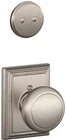 Schlage F94AND619ADD Lock Company Andover Knob Dummy Interior Pack With Deadbolt New. Price: $69.59.
