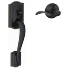 Schlage FE285 716 Acc Rh Camelot Front Entry Handleset, Aged Bronze Open. Price: $39.99.