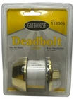 Gatehouse Double Cylinder Deadbolt W/keys 118006 Brass Color Lock Keyed Set New. Price: $11.99.
