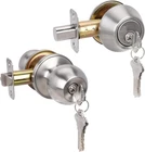 Hosom Deadbolt Lock And Door Knob Set Keyed Alike Satin Nickel Entry Combo New. Price: $25.99.