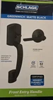 Schlage FE285 Grw 622 Greenwich Door Handleset & Latitude Matte Black New. Price: $39.90.