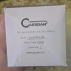 Carrdan LS-67767-RK Keyed Entry Brass Entrance Door Knob Set W/ Keys New. Price: $25.00.