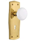 Nostalgic Warehouse Prairie Plate With Keyhole White Porcelain Knob Passage -... New. Price: $153.99.