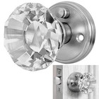 Silver Crystal Door With Lock, Glass Knobs Interior Privacy Set, Vi... New. Price: $47.06.