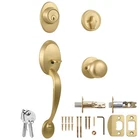 Design House Cambridge Coventry Door Handle Set With Single Cylinder Deadbolt... Open. Price: $93.07.