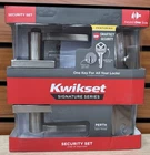 Kwikset Perth Keyed Entry Handle & Single Cylinder Deadbolt Combo Pack 99910-092 New. Price: $44.99.