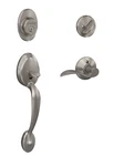 Schlage F62 619 Acc Plymouth Double Cylinder Satin Nickel Handleset Deadbolt Key New. Price: $120.00.