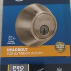 Brinks Deadbolt Antique Brass Keyed One Side For Exterior Doors New. Price: $28.00.