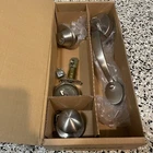 Copper Creek CZ2610SS Colonial Door Handleset-stainless Steel W/round Knob Used. Price: $32.97.