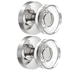 Naubea 2 Pack Brushed Nickel Door Knobs Glass Dummy New. Price: $74.92.
