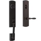 374104SO-LH Delaney Hardware Briona Deadbolt Entry Door Handleset Black Open. Price: $129.00.