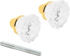 Prime-line 28316 Mortise Style Fluted Glass Door Knobs Brass Plated New. Price: $17.95.