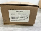 Baldwin HDSQURCSR150 Dummy Door Lever With Square Rose - Satin Nickel Open. Price: $44.99.