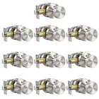 Knobonly 10 Pack Satin Nickel Door Knobs Interior Privacy Lock Round New. Price: $310.64.