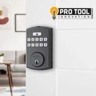 Brinks 4392 Electronic Fingerprint And Keypad Deadbolt - Matte Black New. Price: $59.99.