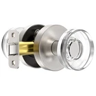 Naubea Satin Nickel Door Knobs Glass Interior Round Passage New. Price: $65.87.