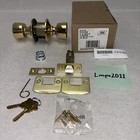 Schlage Keyed Entry Door Knob F51A Bel 505 605 Bright Brass Finish Open. Price: $34.99.