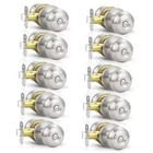 Pack Home Improvement Bed/bath Room Door Knobs Privacy 10 Brushed Nickel New. Price: $69.28.