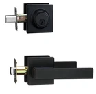 Ncsen Door Lock Set Single Cylinder With Deadbolt, Matt Black, New. Price: $22.95.