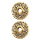 Renovators Supply Manufacturing Door Knob Rosette Pair 2.38 In. Antique Brass De New. Price: $31.17.