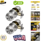 2 Pack Entry Door Knob, Keyed Different Lock Sets Solid Stainless Ste... New. Price: $34.99.