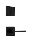 Kwikset 991 Halifax Entry Lever & Deadbolt Combo Smartkey Matte Black Open. Price: $49.99.