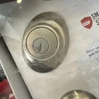 Kwikset Dakota Satin Nickel Door Lock With Smartkey Security 96870-090 Open. Price: $44.00.