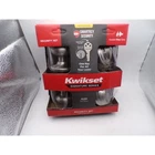 Kwikset Juno Signature Security Satin Nickel Smartkey Knob Deadbolt Open. Price: $34.29.